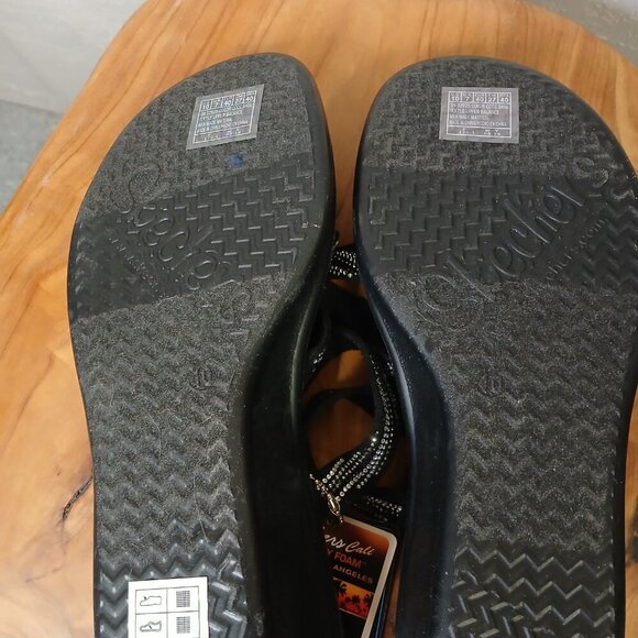 NWT Sketchers  Memory foam insole beaded slide in strappy sandal 2" heel size 10 - Picture 4 of 10